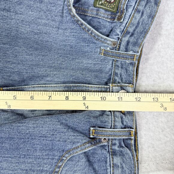 Cinch Green Label Jeans Mens 30x36 Blue Relaxed Tapered Fit Light Wash Denim - Picture 12 of 13